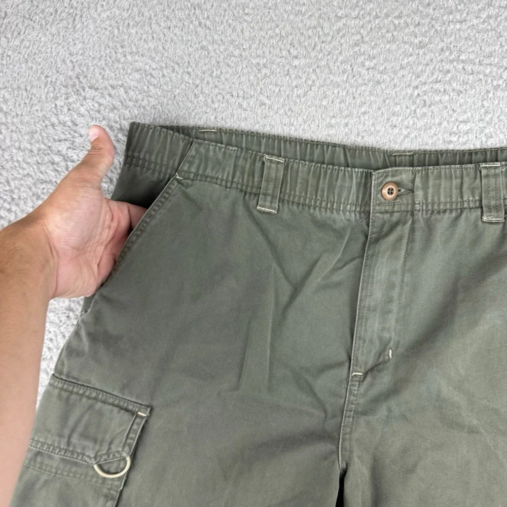 OP Sport cargo shorts mens Medium waist green surf /skate wear vintage Y2K